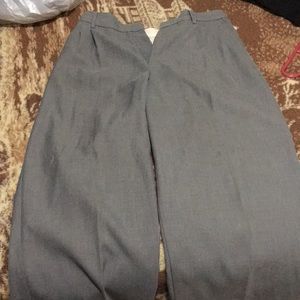 A gray dressy pant